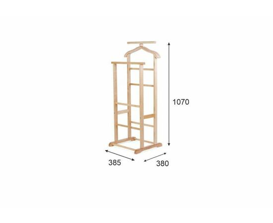 Вешалка костюмная В 9Н светло-коричневый | Интернет магазин мебели и декора LifeDekor