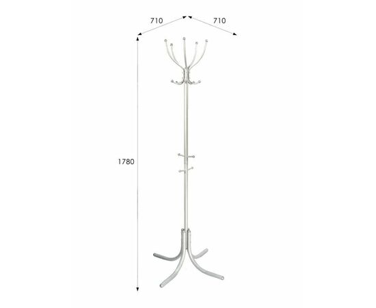 Вешалка напольная М 10 металлик | Интернет магазин мебели и декора LifeDekor