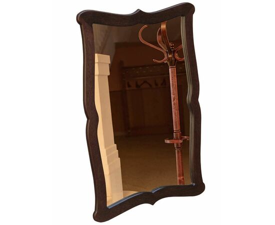 Зеркало навесное Берже 23 темно-коричневый 97 см х 67 см | Интернет магазин мебели и декора LifeDekor