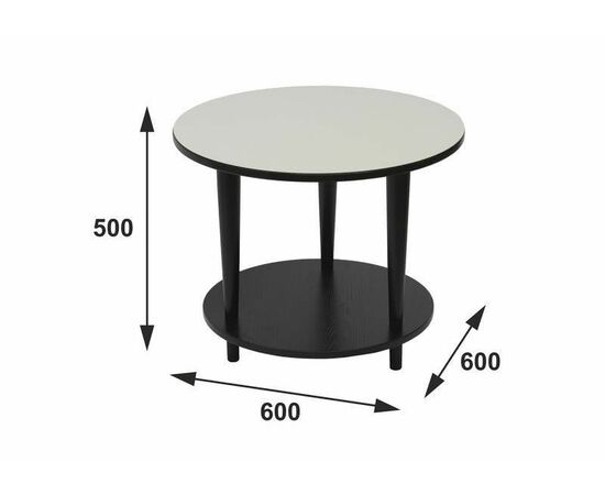 Стол журнальный BeautyStyle 10 венге/стекло белое | Интернет магазин мебели и декора LifeDekor