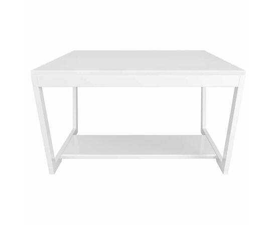 Стол журнальный BeautyStyle 1 белый глянец/стекло белое | Интернет магазин мебели и декора LifeDekor