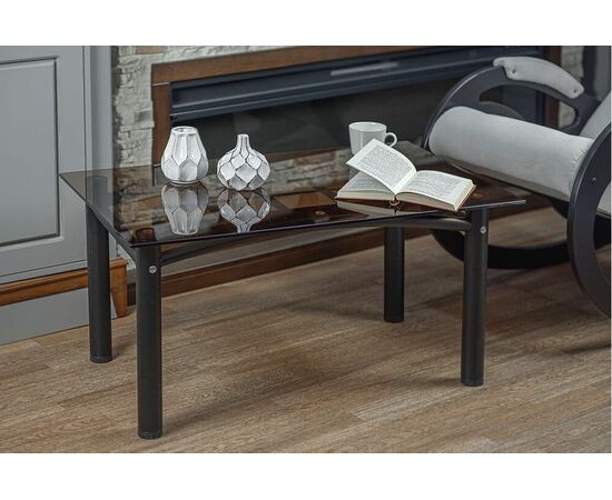 Стол журнальный Робер 3М черный/тонированное | Интернет магазин мебели и декора LifeDekor