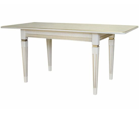 Стол обеденный Васко В 86Н слоновая кость/золото 120/170*80 | Интернет магазин мебели и декора LifeDekor