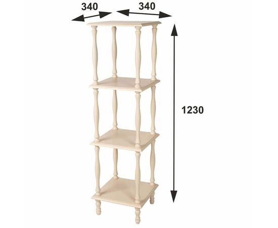 Этажерка П 8 слоновая кость | Интернет магазин мебели и декора LifeDekor