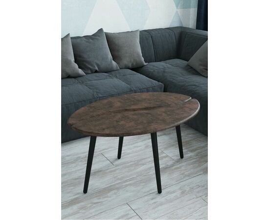 Стол журнальный Арабика браун/чёрный | Интернет магазин мебели и декора LifeDekor