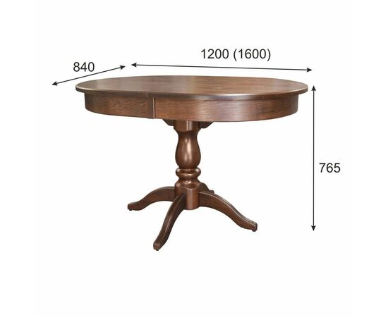 Стол обеденный Тарун 4 раздвижной орех 120/160*84 | Интернет магазин мебели и декора LifeDekor