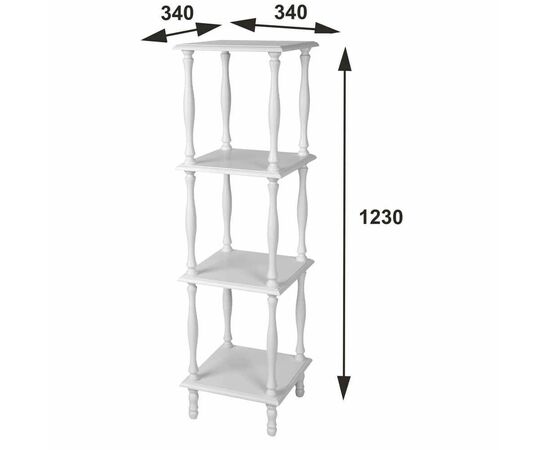 Этажерка П 8 белый | Интернет магазин мебели и декора LifeDekor
