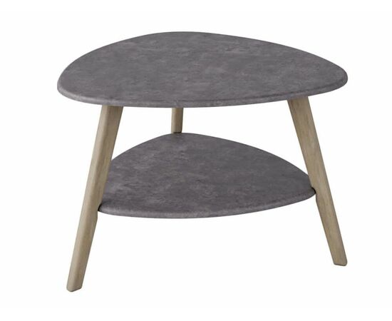 Стол журнальный Бруклин серый бетон/дуб сонома | Интернет магазин мебели и декора LifeDekor