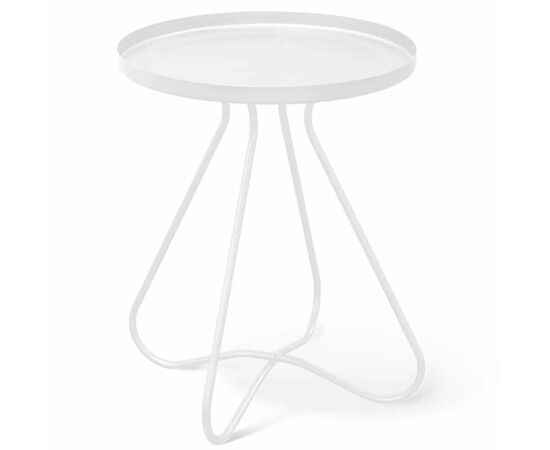 Столик журнальный SHT-CT3 белый муар | Интернет магазин мебели и декора LifeDekor