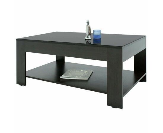 Стол журнальный BeautyStyle 26 венге/стекло черное | Интернет магазин мебели и декора LifeDekor