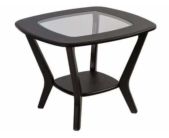 Стол журнальный Мельбурн со стеклом венге/венге | Интернет магазин мебели и декора LifeDekor