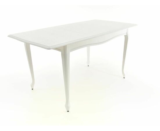 Стол Кабриоль, Эмаль белая/Патина серебро, изображение 9 | Интернет магазин мебели и декора LifeDekor