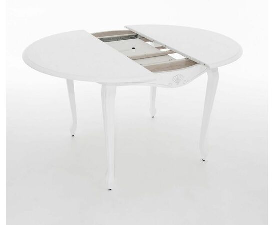 Стол Кабриоль D105, Эмаль белая/Патина серебро, изображение 8 | Интернет магазин мебели и декора LifeDekor