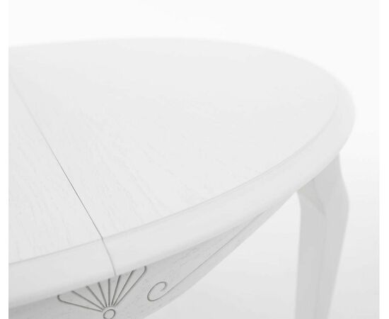 Стол Кабриоль D105, Эмаль белая/Патина серебро, изображение 9 | Интернет магазин мебели и декора LifeDekor