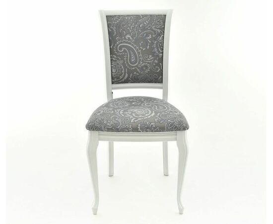 Стул Кабриоль, Белый с патиной серебро | Интернет магазин мебели и декора LifeDekor