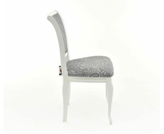 Стул Кабриоль, Белый с патиной серебро, изображение 13 | Интернет магазин мебели и декора LifeDekor