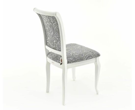 Стул Кабриоль, Белый с патиной серебро, изображение 7 | Интернет магазин мебели и декора LifeDekor
