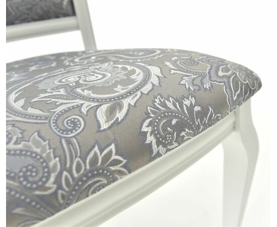Стул Кабриоль, Белый с патиной серебро, изображение 4 | Интернет магазин мебели и декора LifeDekor