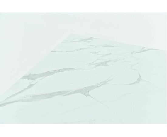 Стол Родос, Черный матовый Муар/Камень белый, изображение 2 | Интернет магазин мебели и декора LifeDekor