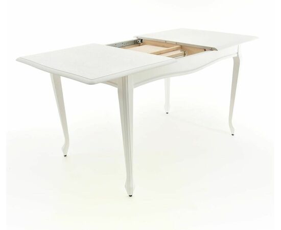 Стол Кабриоль, Эмаль белая/Патина серебро, изображение 11 | Интернет магазин мебели и декора LifeDekor