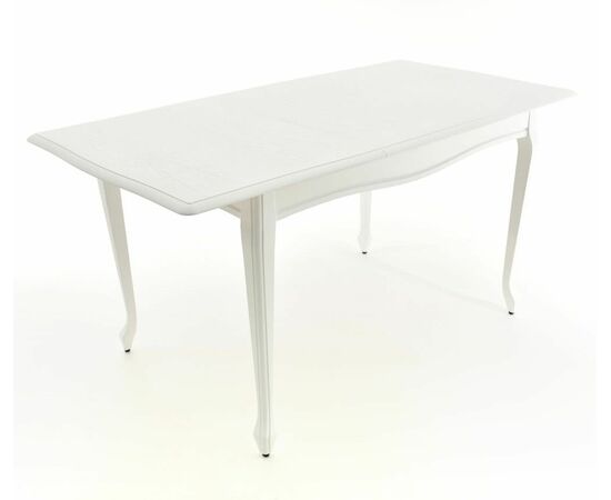 Стол Кабриоль, Эмаль белая/Патина серебро, изображение 8 | Интернет магазин мебели и декора LifeDekor