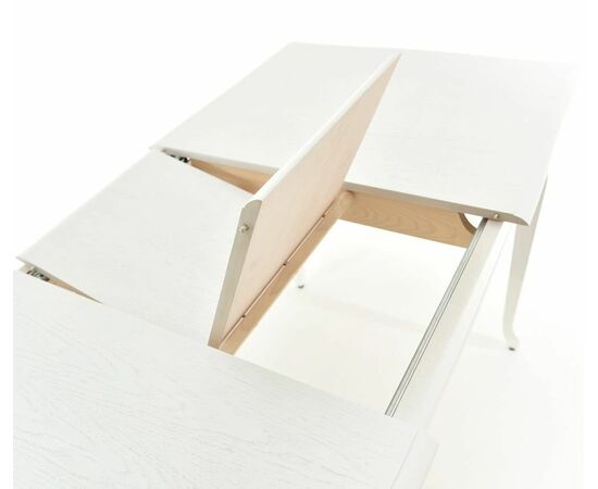 Стол Кабриоль, Эмаль белая/Патина серебро, изображение 6 | Интернет магазин мебели и декора LifeDekor