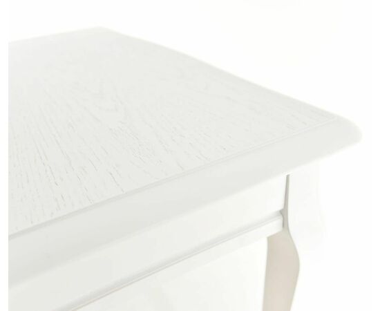 Стол Кабриоль, Эмаль белая/Патина серебро, изображение 7 | Интернет магазин мебели и декора LifeDekor