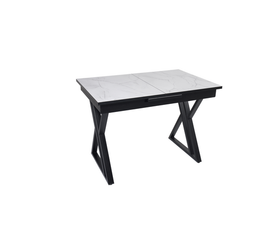 Стол Саен 18 Черный/Жемчужный Перито | Интернет магазин мебели и декора LifeDekor