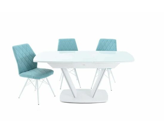 Стол Дрезден, Белый/Белый матовый шагрень, изображение 11 | Интернет магазин мебели и декора LifeDekor