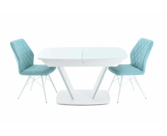 Стол Дрезден, Белый/Белый матовый шагрень, изображение 9 | Интернет магазин мебели и декора LifeDekor