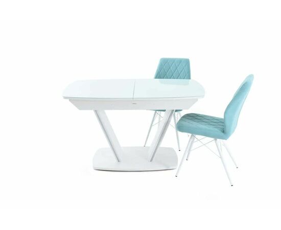 Стол Дрезден, Белый/Белый матовый шагрень, изображение 2 | Интернет магазин мебели и декора LifeDekor