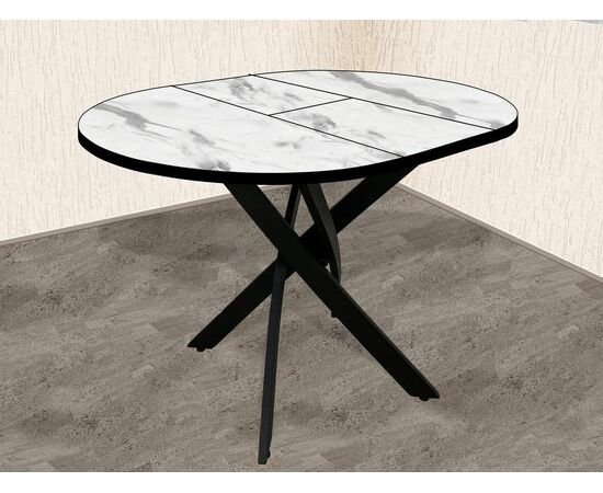 Стол Андромеда, Черный муар/Мрамор, изображение 2 | Интернет магазин мебели и декора LifeDekor