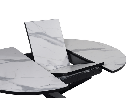 Стол Андромеда D100, Черный/Мрамор, изображение 5 | Интернет магазин мебели и декора LifeDekor