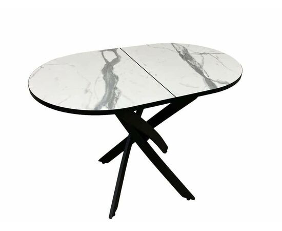 Стол Андромеда 2, Черный муар/Мрамор | Интернет магазин мебели и декора LifeDekor