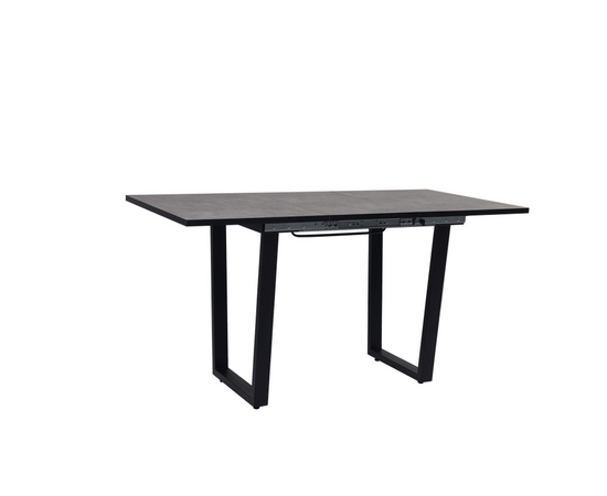 Стол Саен 8 раскладной, Черный/Бетон, изображение 2 | Интернет магазин мебели и декора LifeDekor