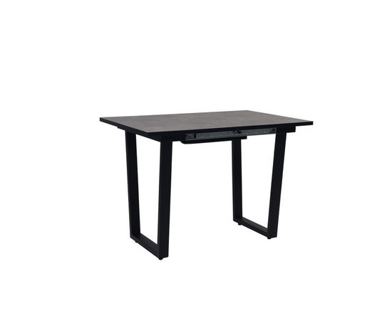 Стол Саен 8 раскладной, Черный/Бетон, изображение 3 | Интернет магазин мебели и декора LifeDekor