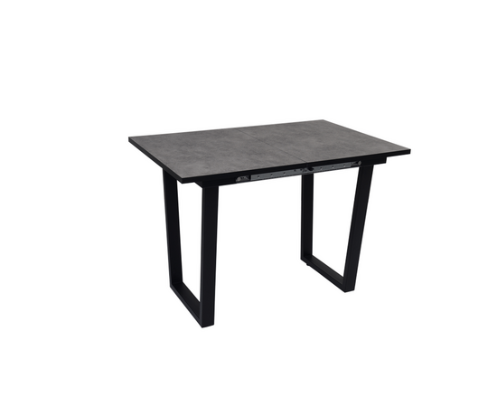 Стол Саен 8 раскладной, Черный/Бетон | Интернет магазин мебели и декора LifeDekor