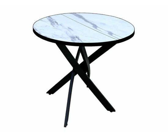 Стол Андромеда, Черный муар/Мрамор | Интернет магазин мебели и декора LifeDekor