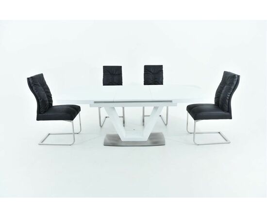 Стол Фоджа, Стекло, 160см, Белый, изображение 4 | Интернет магазин мебели и декора LifeDekor