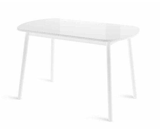Стол Раунд 120, Стекло белый | Интернет магазин мебели и декора LifeDekor