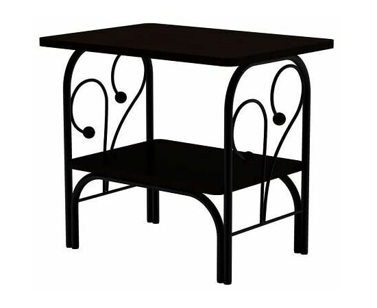 Прикроватная тумба МК-7, ММД 202, Черный/Венге | Интернет магазин мебели и декора LifeDekor