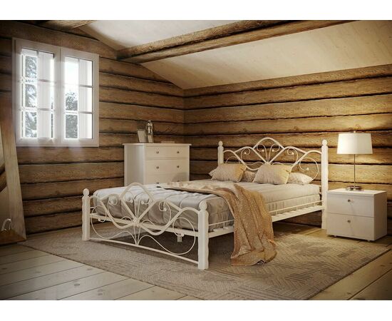 Кровать КМД 4-01 Венера 1 140х200, Белый, изображение 4 | Интернет магазин мебели и декора LifeDekor