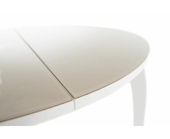 Стол Ривьера СВ D90, Стекло, Эмаль белая/Капучино, 7, изображение 2 | Интернет магазин мебели и декора LifeDekor