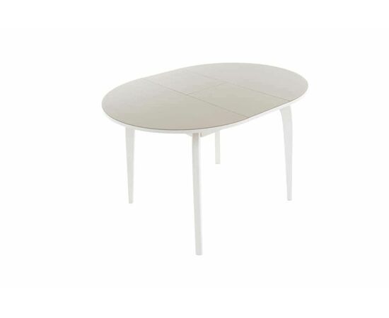 Стол Ривьера СВ D90, Стекло, Эмаль белая/Капучино, 7, изображение 3 | Интернет магазин мебели и декора LifeDekor