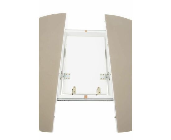 Стол Ривьера СВ D90, Стекло, Эмаль белая/Капучино, 7, изображение 6 | Интернет магазин мебели и декора LifeDekor