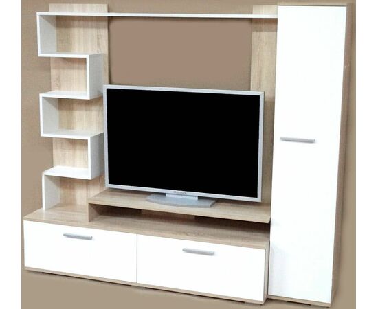 Тумба ТВ-1 дуб сонома/белый | Интернет магазин мебели и декора LifeDekor