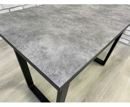 Стол Саен 8, Черный/Бетон, изображение 2 | Интернет магазин мебели и декора LifeDekor
