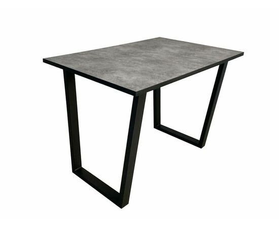 Стол Саен 8, Черный/Бетон, изображение 3 | Интернет магазин мебели и декора LifeDekor