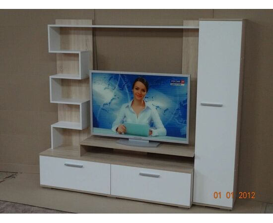 Тумба ТВ-1 дуб сонома/белый, изображение 2 | Интернет магазин мебели и декора LifeDekor