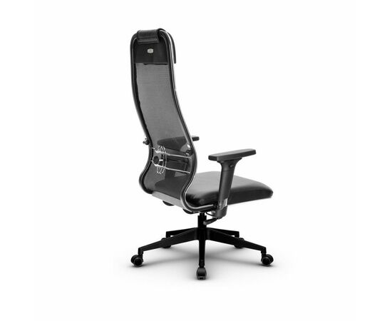 Metta L 1m 36/2D_17832_Сетка X2 - Черный_Кожа перфорированная NewLeather - Черный, изображение 3 | Интернет магазин мебели и декора LifeDekor